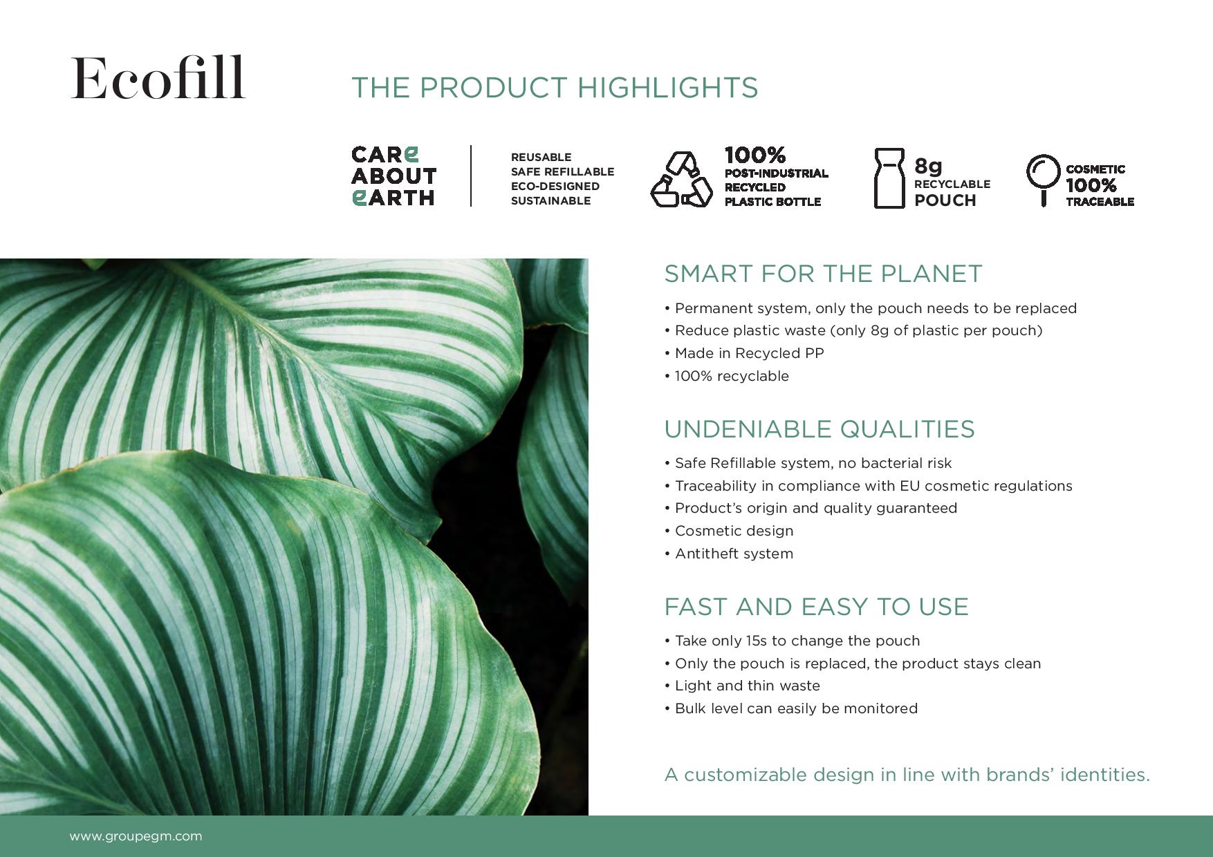 Ecofill zalety